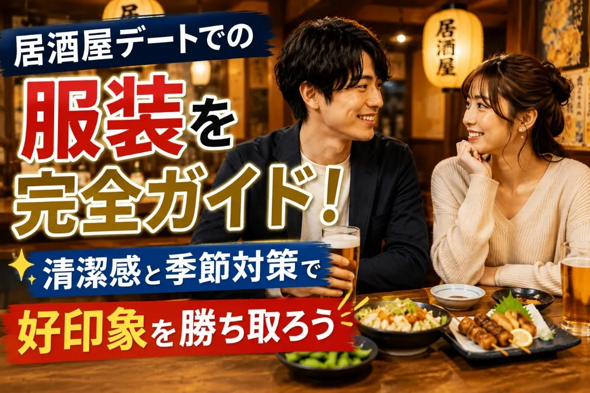居酒屋デートでの服装を完全ガイド!清潔感と季節対策で好印象を勝ち取ろう